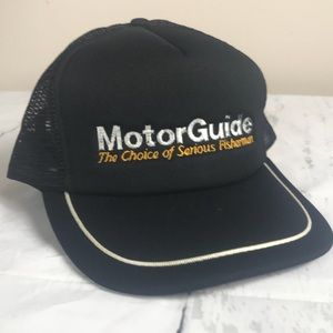 Motorguide Fisherman Black Trucker Snapback Hat*